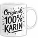 Karin Tasse Geschenk Original 100% Karin Geschenkidee Geburtstag Weiß Trendation