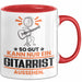 Gitarrist Geschenk Tasse So Gut Kann Nur Ein Gitarrist Aussehen Geschenkidee Kaffee-Becher Rot Trendation