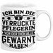 Pflegerin Geschenk Tasse Ich Bin Die Verrückte Pflegerin Vor Der Dich Alle Gewarnt Haben Krankenpflegerin Geschenkidee Weiß Trendation