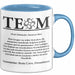 Bürokollege Tasse Geschenkidee Team Definition Kollege Blau Trendation