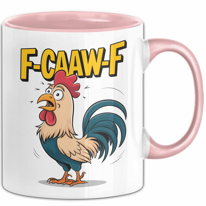 Hahn Tasse Geschenk F-Caaw-F Lustige Geschenkidee Vogel Bauernhof