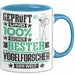 Vogelforscher Geschenk Lustiger Spruch für Vogelforscher Geschenkidee Bester Vogelforscher Der Welt Blau Trendation