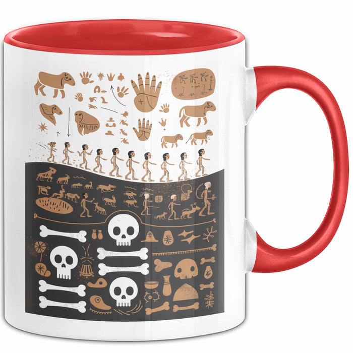 Anthropologe Tasse Geschenk Lustige Geschenkidee Spruch Für Kultur Entdecker Rot Trendation