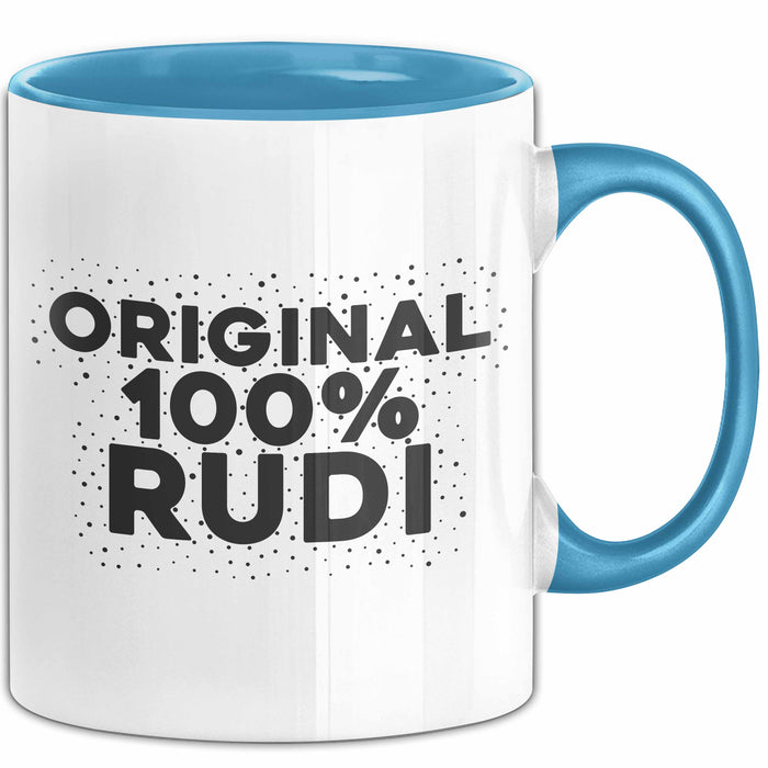 Rudi Tasse Original 100% Rudi Geschenk Blau Trendation