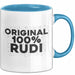 Rudi Tasse Original 100% Rudi Geschenk Blau Trendation