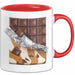 Schokoladenliebhaber Tasse Geschenkidee für Naschkatzen Rot Trendation