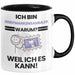 Briefmarkensammler Geschenk Tasse Lustiger Spruch Ich Bin Briefmarkensammler Warum Weil Ich Es Kann Geschenkidee Bester Briefmarkensammler Geburtstag Kaffee-Becher Trendation