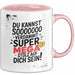 Schüler Abschluss Tasse Geschenk Lustige Geschenkidee Spruch Du Kannst So Verdammt Super Mega Stolz Auf Dich Rosa Trendation