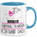 Geschenk für Survival-Trainerin Tasse Lustige Geschenkidee Geburtstag Ich Bin Survival-Trainerin Ich Darf Das Blau Trendation