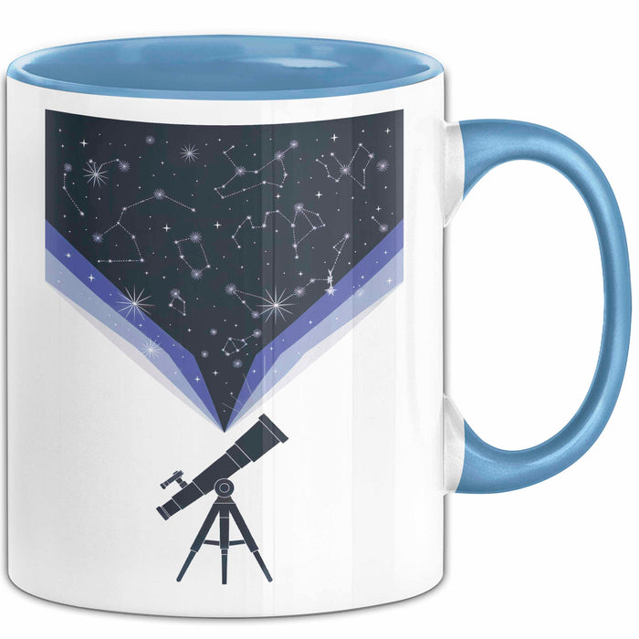 Astronomie Liebhaber Tasse Geschenk Lustige Geschenkidee Spruch Für Sternen Gucker Blau Trendation
