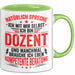 Dozent Vorlesung Tasse Geschenk Lustige Geschenkidee Spruch Ich Bin Dozent Und Manchmal Brauche Ich Eben Kompetente Beratung Grün Trendation
