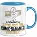 Comic-Sammler Geschenk Tasse So Gut Kann Nur Ein Comic-Sammler Aussehen Geschenkidee Kaffee-Becher Blau Trendation