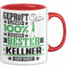 Kellner Geschenk Lustiger Spruch für Kellner Geschenkidee Bester Kellner Der Welt Rot Trendation
