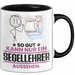Segellehrer Geschenk Tasse So Gut Kann Nur Ein Segellehrer Aussehen Geschenkidee Kaffee-Becher Schwarz Trendation