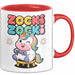 Gamer Gaming Liebhaber Tasse Geschenk Lustige Geschenkidee Spruch Zocki Zocki Rot Trendation