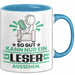 Leser Geschenk Tasse So Gut Kann Nur Ein Leser Aussehen Geschenkidee Kaffee-Becher Blau Trendation