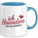 Hannelore Tasse Geschenk Ich Bin Vollkommen Hannelore Geschenkidee Geburtstag Blau Trendation