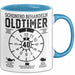 40. Geburtstag Tasse Geschenk Schonend Behandeln Oldtimer Der Ist 40 Geschenkidee Kaffee-Becher Blau Trendation