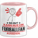 Fußballfan Geschenk Tasse So Gut Kann Nur Ein Fußballfan Aussehen Geschenkidee Kaffee-Becher Rosa Trendation
