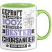 Chorsänger Geschenk Lustiger Spruch für Chorsänger Geschenkidee Bester Chorsänger Der Welt Grün Trendation