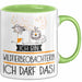 Geschenk für Wildtierbeobachterin Tasse Lustige Geschenkidee Geburtstag Ich Bin Wildtierbeobachterin Ich Darf Das Grün Trendation