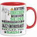 Jazz-Enthusiast Geschenk Tasse Lustiger Spruch Erheben Sie Sich Der Jazz-Enthusiast Betritt den Raum Rot Trendation