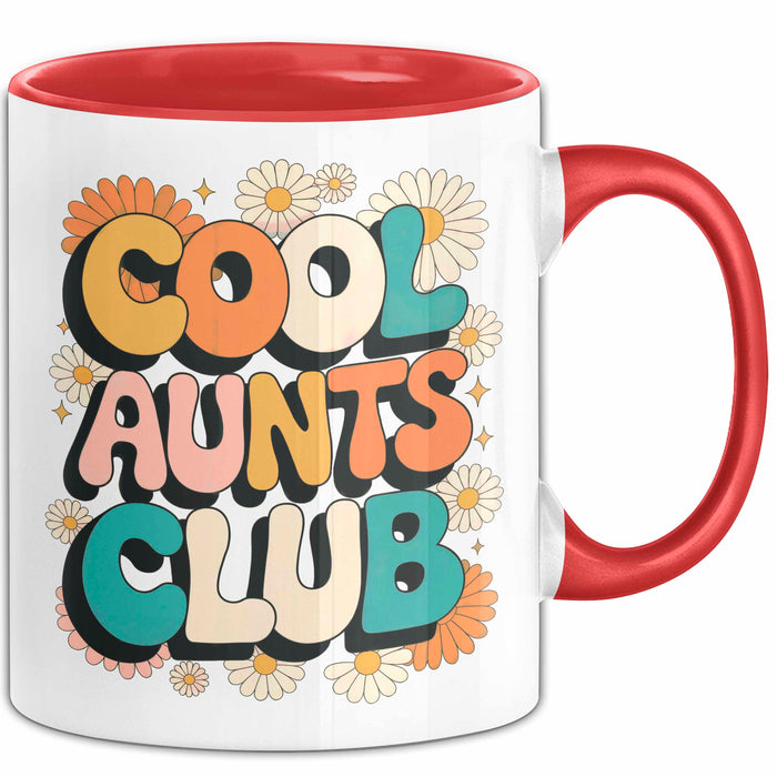 Tante Patentante Tasse Geschenk Lustige Geschenkidee Spruch Club Der Coolen Tanten Rot Trendation