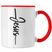 Jesus Christus Tasse Bibel Geschenk Kreuz Glauben Kirche Christliche Geschenkidee Rot Trendation