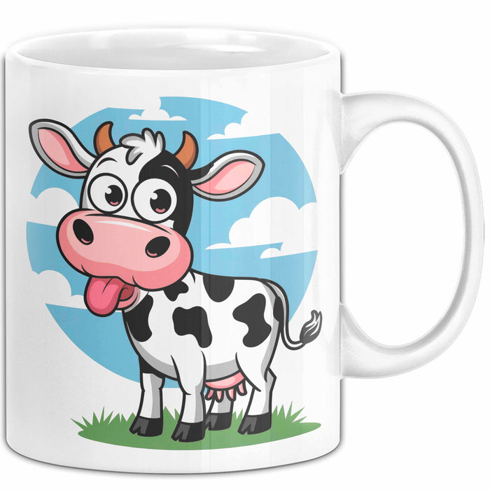 Kuh Liebhaber Tasse Geschenkidee Bauernhoftier Fan Lustiger Geschenkidee Lustig Weiß Trendation