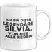 Silvia Tasse Ich Bin Diese Legendaere Silvia, Von Der Alle Reden Geschenk Weiß Trendation