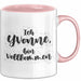 Yvonne Tasse Ich Yvonne, Bin Vollkommen Geschenk Rosa Trendation