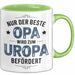 Opa Großvater Tasse Geschenk Lustige Geschenkidee Spruch Nur Der Beste Opa Wird Zum Uropa Befördert Grün Trendation