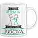 Judoka Tasse Geschenk Becher Stark Attraktiv Furchtlos Judoka Lustige Geschenkidee Weiß Trendation