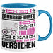 Fahrradfahrer Geschenk Tasse Lustige Geschenkdiee für einen Fahrradfahrer Geburtstag Ich Bin Fahrradfahrer Ich Kann Es Dir Erklären Aber Nicht Für Dich Verstehen Blau Trendation