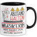 Musikerin Tasse Geschenk Lustig Abstand Halten Hochleistungs-Musikerin Mit Drang Zur Perfektion Bei Der Arbeit Trendation