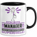 Manager Geschenk Tasse Ich Bin Manager Aber Sag Doch Einfach Superheld Lustige Geschenkdiee für Manager Kaffee-Becher Schwarz Trendation
