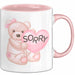 Entschuldigung Tasse Es Tur Mir Leid Geschenkidee Sorry Becher Rosa Trendation