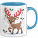 Weihnachten Tasse Geschenkidee für Feiertagsliebhaber Blau Trendation