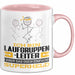 Laufgruppenleiter Geschenk Tasse Ich Bin Laufgruppenleiter Aber Sag Doch Einfach Superheld Lustige Geschenkdiee für Laufgruppenleiter Kaffee-Becher Rosa Trendation