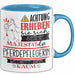 Pferdepflegerin Tasse Geschenk Lustiger Spruch Bitte Erheben Sie Sich Seine Majestät Die Pferdepflegerin Betritt Den Raum Blau Trendation