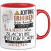 Slackline-Instruktorin Tasse Geschenk Lustiger Spruch Bitte Erheben Sie Sich Seine Majestät Die Slackline-Instruktorin Betritt Den Raum Rot Trendation