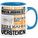 Musikjournalist Geschenk Tasse Geschenkidee für Musikjournalist Geburtstag Lustig Ich Bin Musikjournalist Ich Kann Es Dir Erklären Aber Nicht Für Dich Verstehen Blau Trendation
