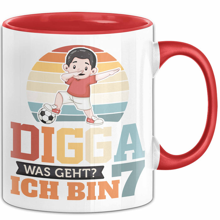 Digga Tasse Geschenk Siebter Geburtstag Lustiger Spruch Was Geht Rot Trendation