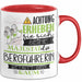Bergführerin Tasse Geschenk Lustiger Spruch Bitte Erheben Sie Sich Seine Majestät Die Bergführerin Betritt Den Raum Rot Trendation