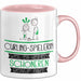 Curling-Spielerin Weil Es Keinen Schöneren Beruf Gibt Tasse Geschenk für Eine Curling-Spielerin Lustig Rosa Trendation