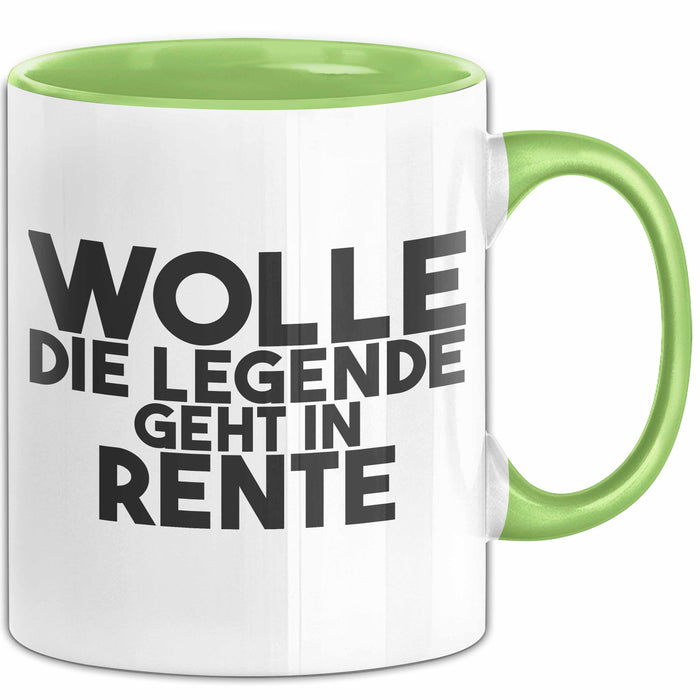 Wolle Tasse Wolle – Die Legende Geht In Rente Geschenk