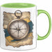 Abenteurer Tasse Geschenkidee für Outdoor Entdecker Grün Trendation