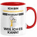 Tierphysiotherapeut Geschenk Tasse Lustiger Spruch Ich Bin Tierphysiotherapeut Warum Weil Ich Es Kann Geschenkidee Bester Tierphysiotherapeut Geburtstag Kaffee-Becher Rot Trendation