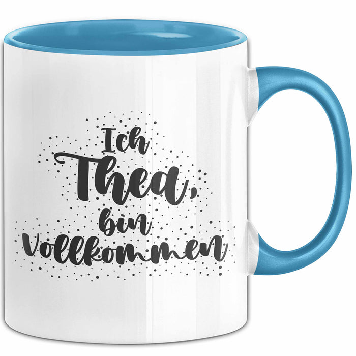 Thea Tasse Ich Thea, Bin Vollkommen Geschenk Blau Trendation