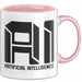 Ai Künstliche Intelligenz Tasse Geschenk Artificial Intelligence Geschenkidee Becher Rosa Trendation